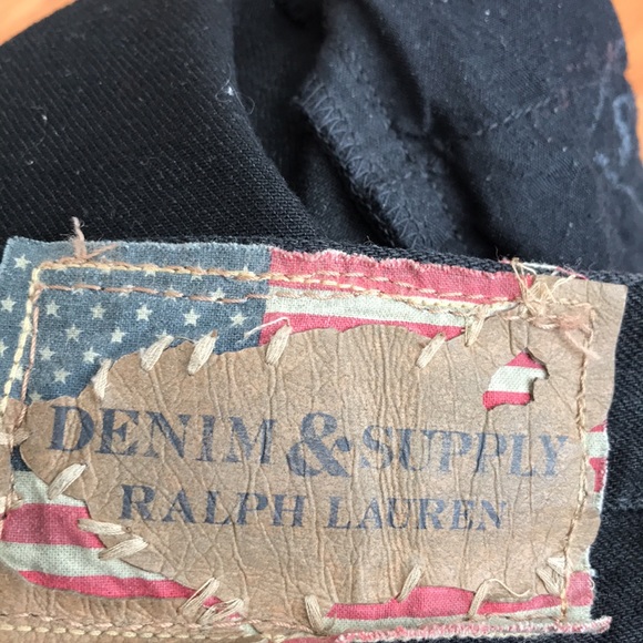DENIM & SUPPLY RALPH LAUREN 38/32 mens BLACK DENIM - Picture 6 of 6